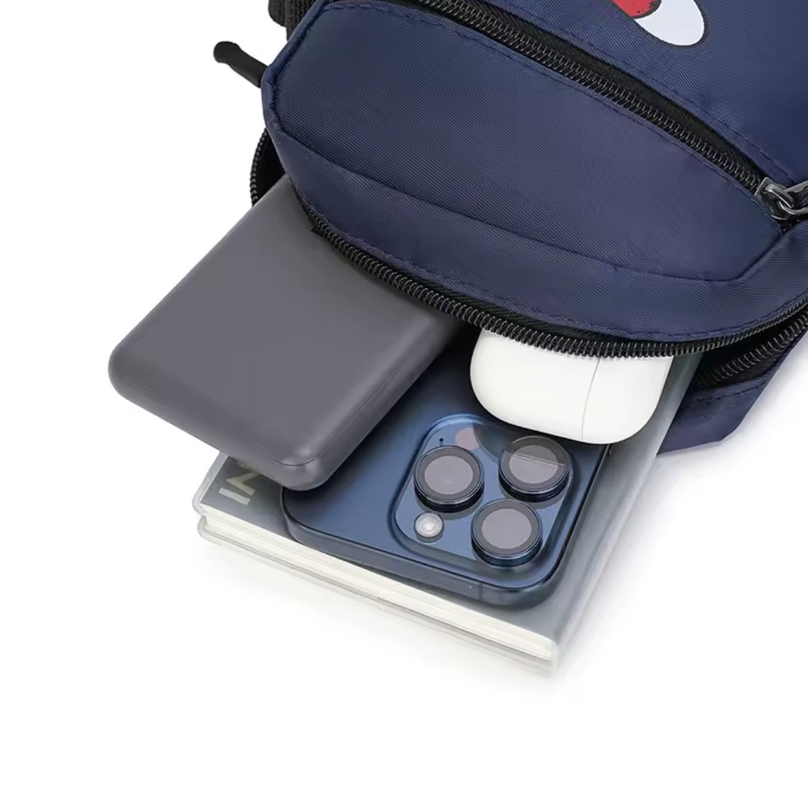 Men's Casual Oxford Shoulder Bag - Unisex Crossbody Phone Pouch with Adjustable Strap