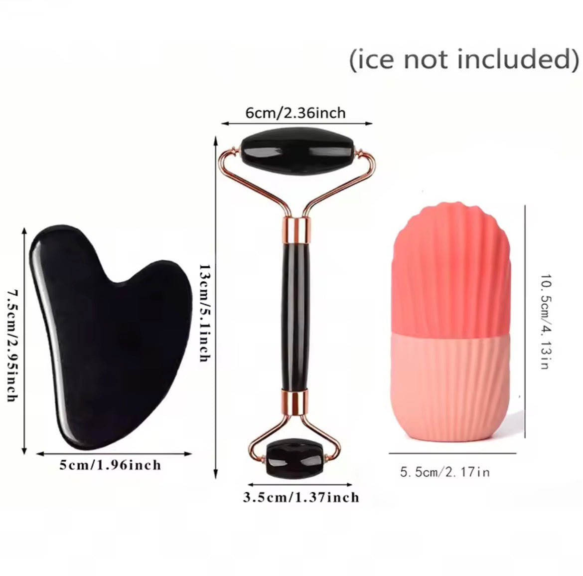 3pcs Ice Face Roller Facial Skincare Ice Roller Set,Facial Roller