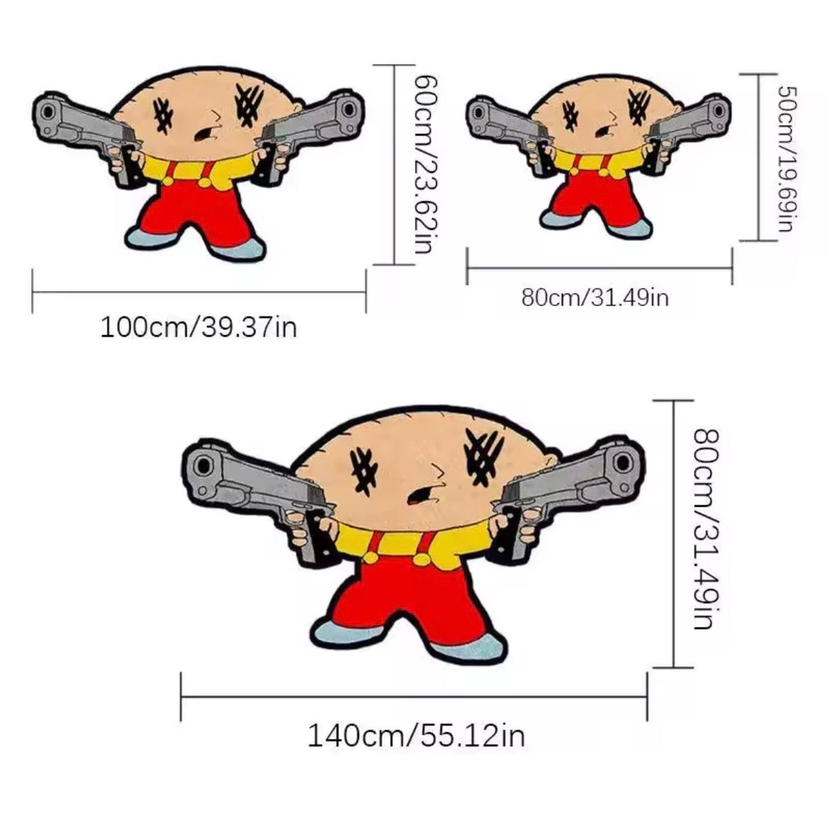 Cartoon Character Rug - Comfortable and Warm - Bathroom Entryway Floor Mat